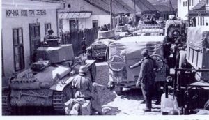 Царина, Немањина 1941. Улазак Немаца у град-окупација